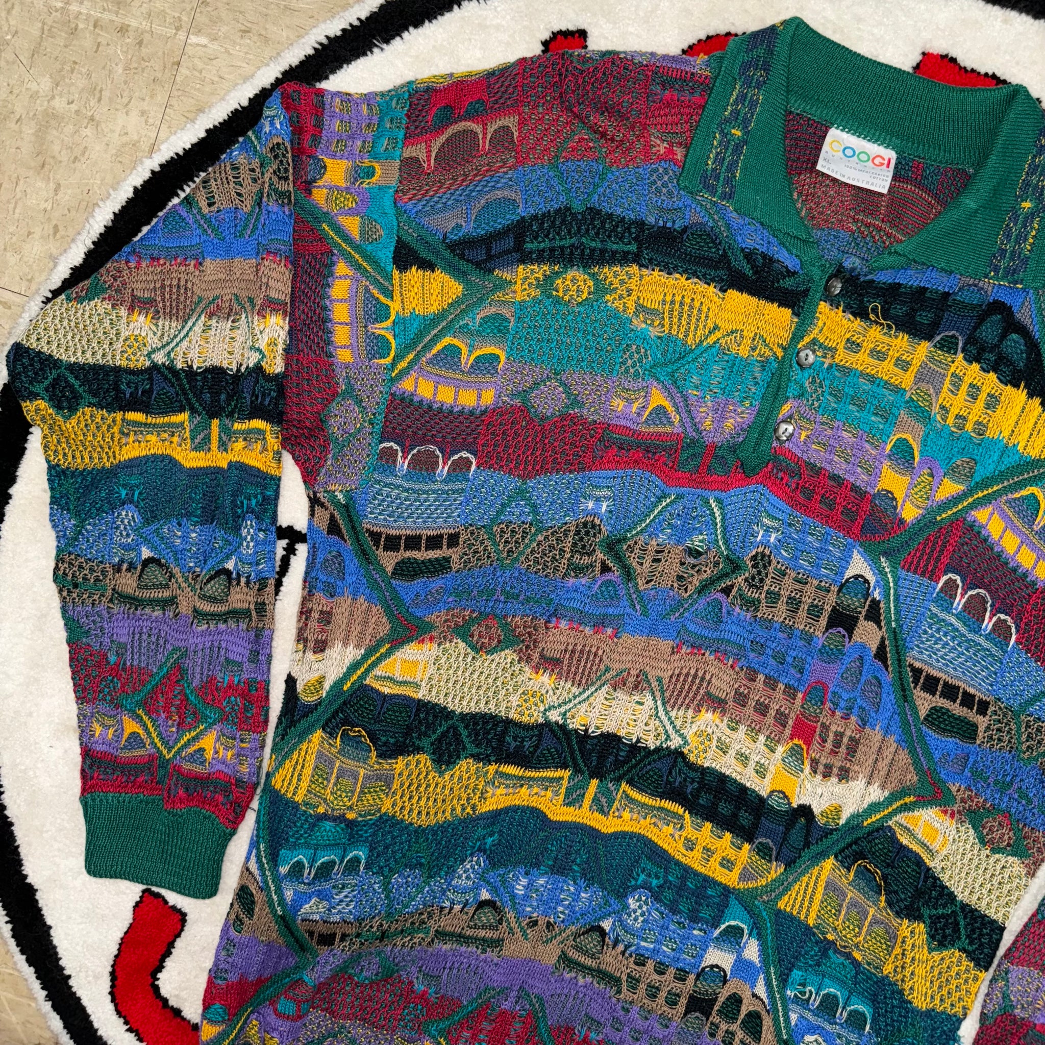 Vintage COOGI Sweater Collared