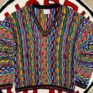 Vintage COOGI “Ruffles” V-Neck