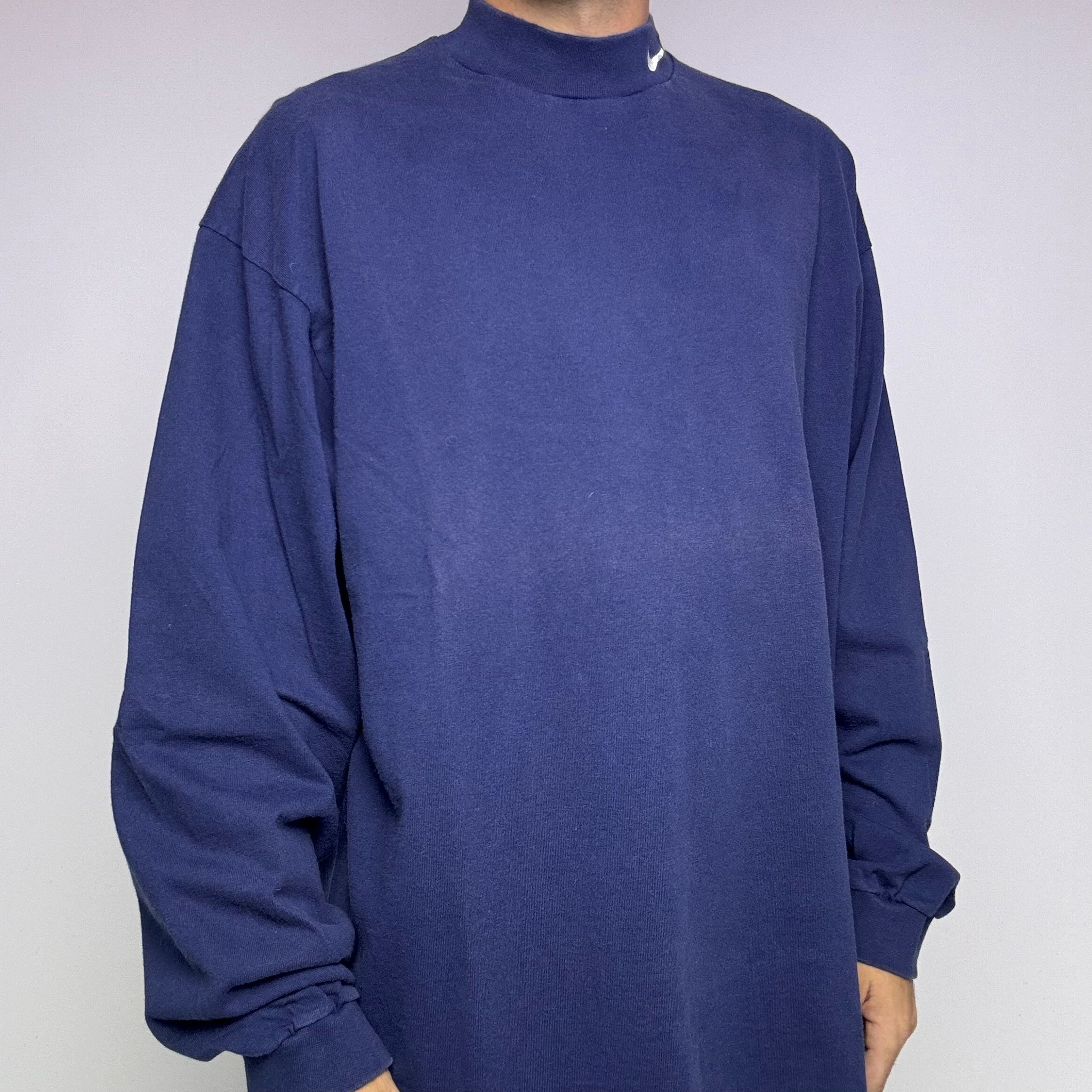 Nike Mock Neck Navy Vintage