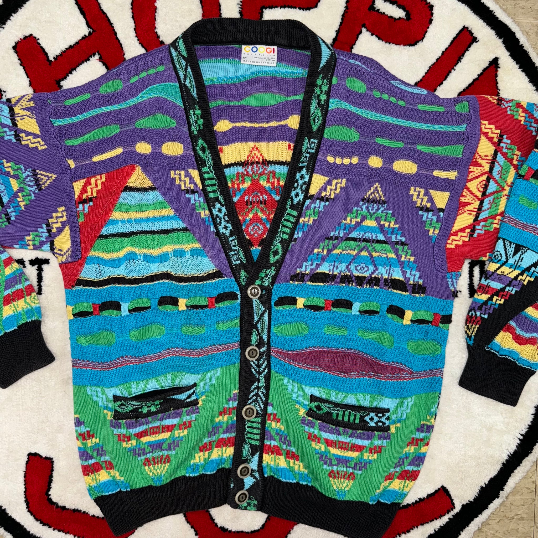 Vintage COOGI Cardigan “Aztec” Sweater