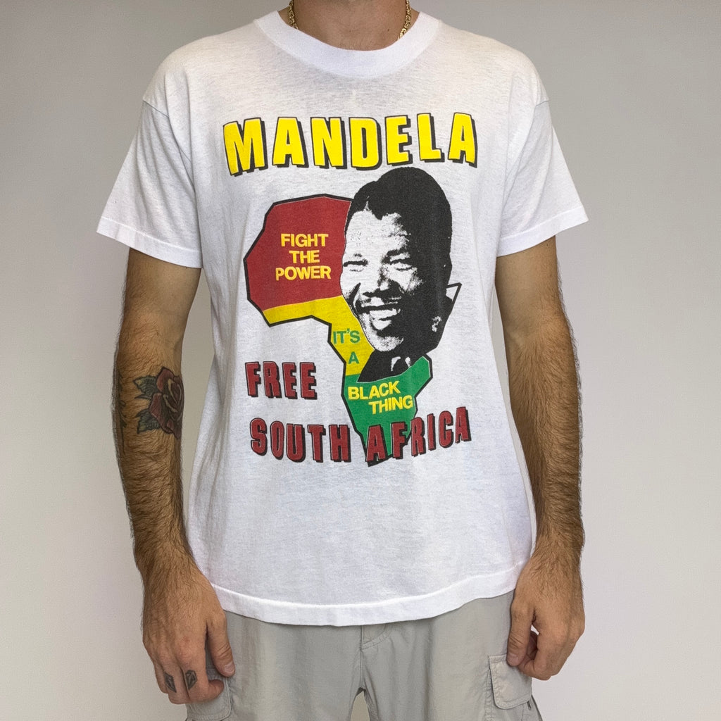 Vintage Nelson Mandela Free South Africa T-Shirt