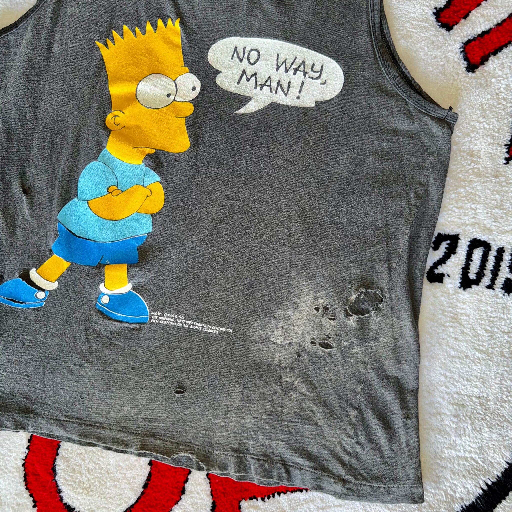 Bart Simpson Tank Top Size Large