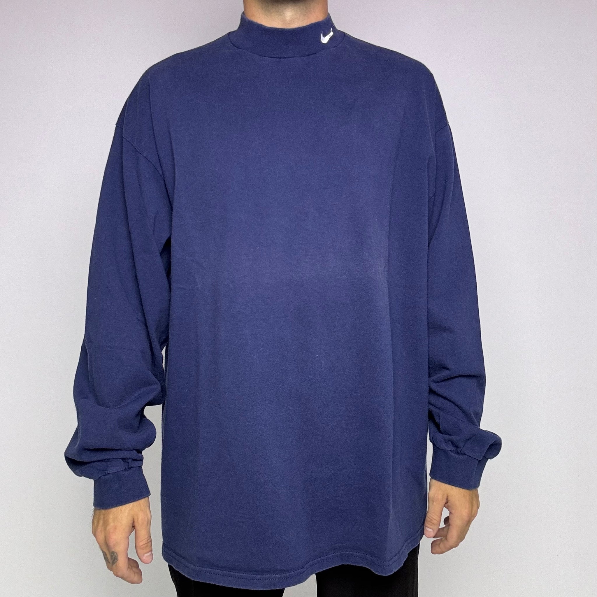 Nike Mock Neck Navy Vintage