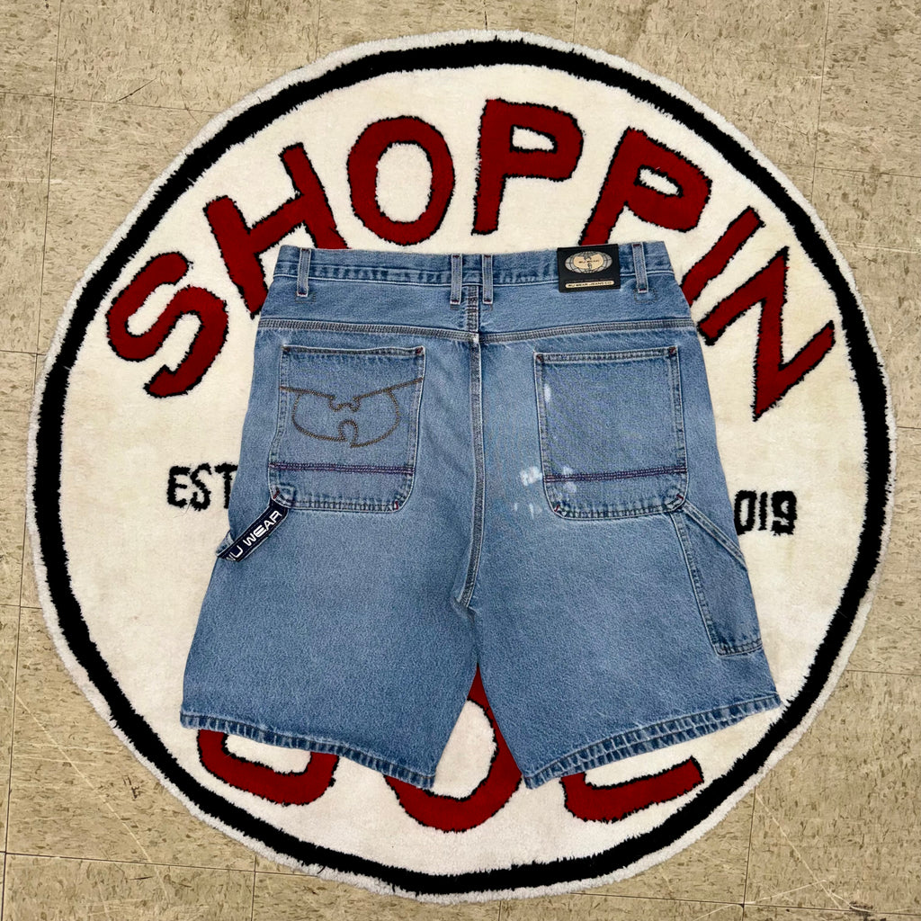 Wu-Tang Clan Vintage Rare Denim Baggy Shorts 38x23