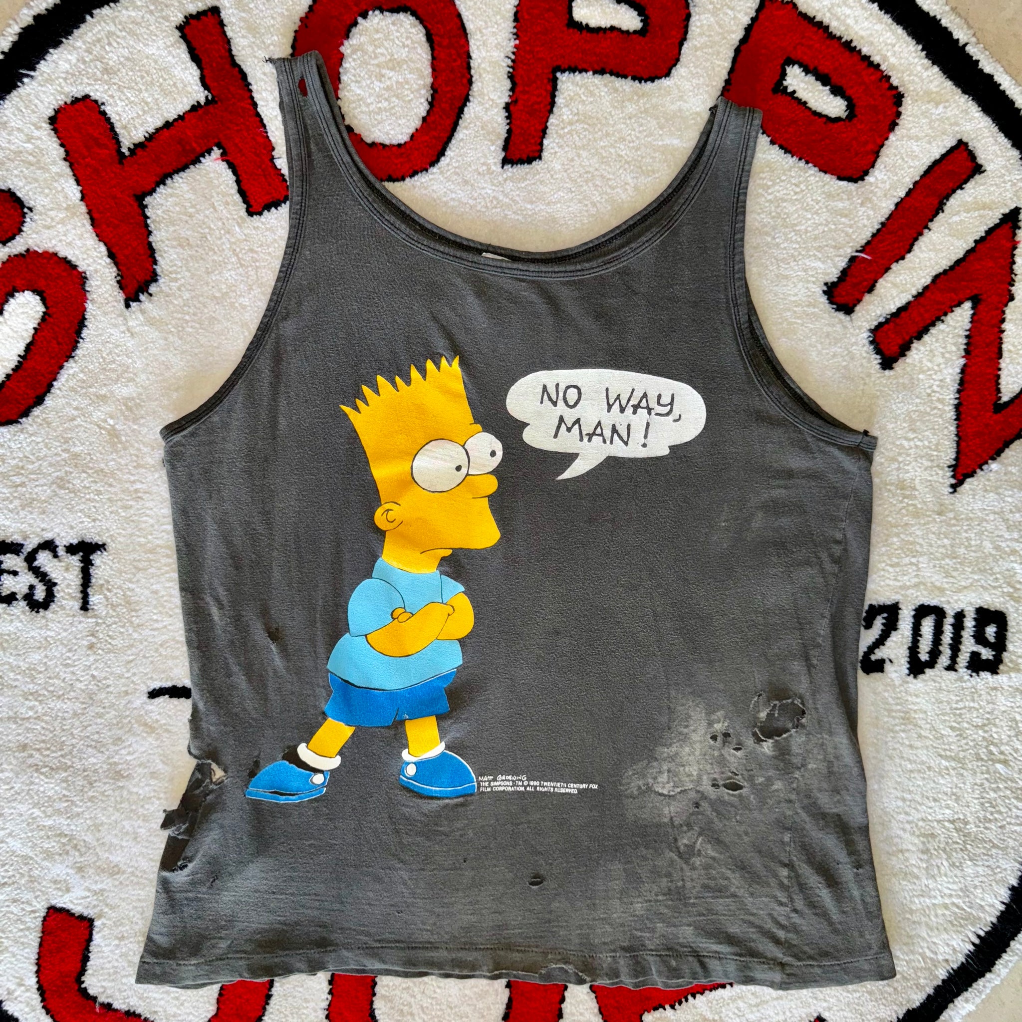 Bart Simpson Tank Top Size Large